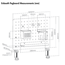 Load image into Gallery viewer, Enbooth Pegboard - Home Office Organizer