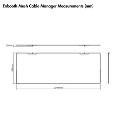 Enbooth Mesh Cable Manager